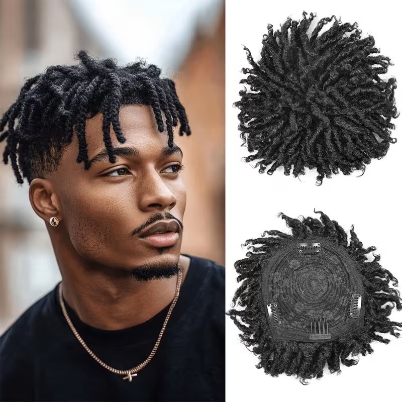 Men’s Toupee Short Dreadlock Hair Topper